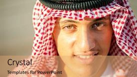  Presentation with arabic - Cool new slide set with arabia digit - happy arabic boy backdrop and a  colored foreground