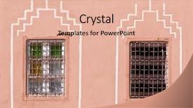  Presentation with morocco - Beautiful presentation featuring tired young beautiful female taking yawning over white background backdrop and a tawny brown colored foreground