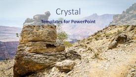  Presentation with mountain - PPT theme enhanced with arabian-tahr-or-mountain-goat background and a sky blue colored foreground