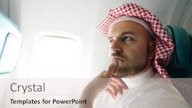  Presentation with middle east - Cool new theme with arabic-businessman-in-the-middle backdrop and a lemonade colored foreground