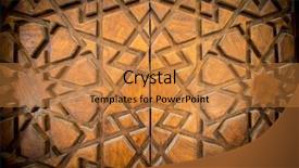  Presentation with arabic calligraphy - PPT layouts having arabic calligraphy - wood carving pattern background and a gold colored foreground