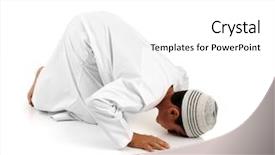  Presentation with muslim - Slides consisting of arabic child showing complete muslim background and a white colored foreground