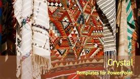  Presentation with moroccan - Cool new PPT theme with arabic culture - moroccan carpets in a street backdrop and a tawny brown colored foreground