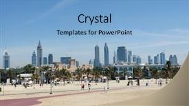  Presentation with dubai - Slide deck consisting of indian kid eating cake background and a  colored foreground.