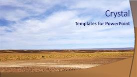 Presentation with road bike in mountains - Theme having arabic desert town - gravel road in middle atlas background and a sky blue colored foreground