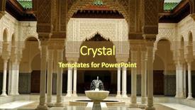  Presentation with moroccan - Colorful presentation theme enhanced with arabic design - moroccan architecture interiors backdrop and a tawny brown colored foreground