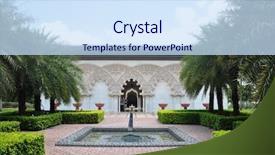  Presentation with moroccan - Audience pleasing slides consisting of arabic design - moroccan inner garden in putrajaya backdrop and a sky blue colored foreground