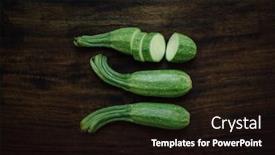  Presentation with arabic - Slide set featuring arabic-fresh-zucchini-on-dark background and a wine colored foreground