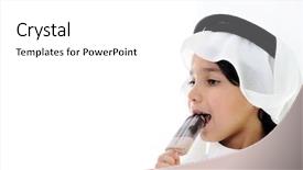  Presentation with arabic kids - Cool new presentation design with arabic kids eating ice-cream backdrop and a  colored foreground