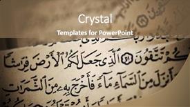  Presentation with aged paper - Presentation enhanced with script language - koran on very aged paper background and a coral colored foreground
