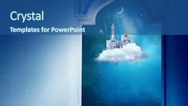  Presentation with ramadan - Audience pleasing PPT layouts consisting of arabic letters - ramadan kareem background with mosque backdrop and a ocean colored foreground