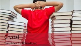  Presentation with children books - Cool new presentation with arabic lietrature - children in library with books backdrop and a  colored foreground