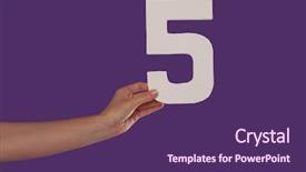  Presentation with number - Audience pleasing presentation consisting of arabic lietrature - female hand holding up backdrop and a violet colored foreground