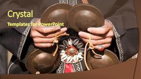  Presentation with arab music - Presentation design enhanced with arabic music - detail of some hands playing background and a tawny brown colored foreground