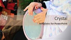  Presentation with arabic music - Slide deck enhanced with old paper sheet with snow background and a  colored foreground.