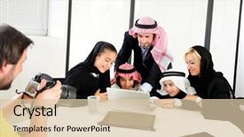  Presentation with muslim family - PPT theme enhanced with arabic-muslim-family-having-photo background and a  colored foreground