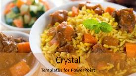  Presentation with middle east - Amazing PPT theme having usually served with tandoor lamb backdrop and a gold colored foreground