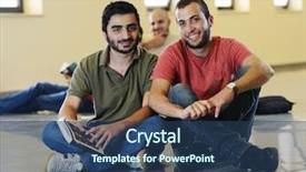  Presentation with arabic - Beautiful presentation design featuring arabic students posing at campus backdrop and a ocean colored foreground