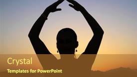  Presentation with arabic woman - Cool new presentation with arabic-style-woman-posing backdrop and a red colored foreground