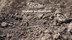  Presentation with agricultural - Cool new PPT layouts with arable-land-preparing-field backdrop and a gray colored foreground