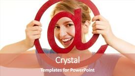  Presentation with spider - Theme with araign e - social media concept with woman background and a coral colored foreground