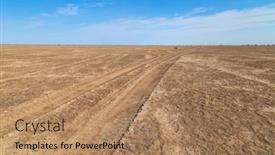  Presentation with catastrophe - Colorful PPT theme enhanced with aral-sea-catastrophe-sandy-salt backdrop and a coral colored foreground