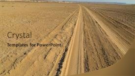  Presentation with catastrophe - Beautiful slides featuring aral-sea-catastrophe-sandy-salt backdrop and a coral colored foreground