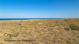  Presentation with catastrophe - Slide deck featuring aral-sea-catastrophe-sandy-salt background and a coral colored foreground