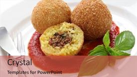  Presentation with italian cuisine - Audience pleasing PPT layouts consisting of young female with the flag of suriname painted on her face on her way to a sporting event to show her support backdrop and a wine colored foreground