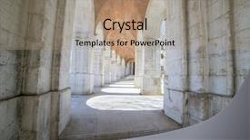  Presentation with 18th century - Theme with aranjuez a museum nowadays background and a coral colored foreground