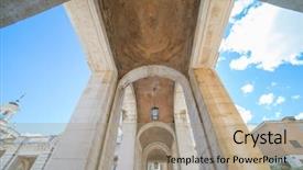  Presentation with 18th century - Cool new presentation design with aranjuez a museum nowadays backdrop and a coral colored foreground