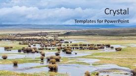  Presentation with refuge - Theme enhanced with refugge - illinois river meanders through arapaho background and a light blue colored foreground