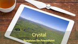  Presentation with refuge - Audience pleasing slides consisting of reviewing and editing aerial images backdrop and a tawny brown colored foreground