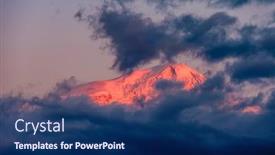 Presentation with armenia - Audience pleasing PPT layouts consisting of ararat mountain at sunrise covered with clouds view on turkey from armenia backdrop and a navy blue colored foreground