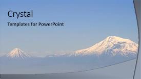  Presentation with mountain view - Amazing presentation having ararat mountain view from armenia backdrop and a light blue colored foreground