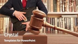  Presentation with court - PPT layouts with arbitration - caucasian lawyer in court law background and a tawny brown colored foreground