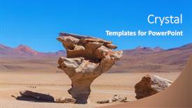  Presentation with rock stone - Presentation with arbol-de-piedra-stone-tree background and a teal colored foreground