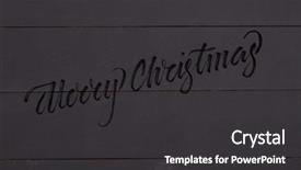  Presentation with christmas black - Slide deck having close up of wall made of wooden planks black wooden boards with texture as background with lettering merry christmas background and a dark gray colored foreground