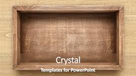  Presentation with rustic - Slide deck featuring arbor - empty rustic wooden box background and a coral colored foreground