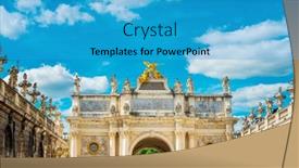  Presentation with old - Cool new PPT theme with arc-here-in-old-town backdrop and a teal colored foreground