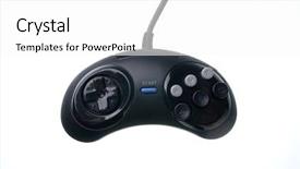  Presentation with game of life conway - Cool new slide set with arcade joystick - old wired game pad backdrop and a  colored foreground