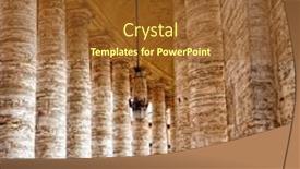  Presentation with vatican - Presentation theme featuring church growth - arcade of the vatican background and a tawny brown colored foreground