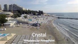  Presentation with aerial - Cool new PPT theme with arcadia beach in odessa backdrop and a  colored foreground