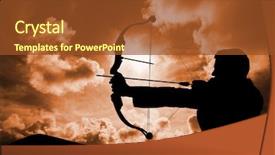  Presentation with composite - PPT layouts with digital composite of archer background and a tawny brown colored foreground