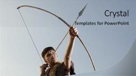  Presentation with clothes - Beautiful presentation theme featuring pampa - robin hood young archer backdrop and a light gray colored foreground