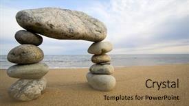  Presentation with natural - Amazing presentation design having arch from a natural stone backdrop and a coral colored foreground