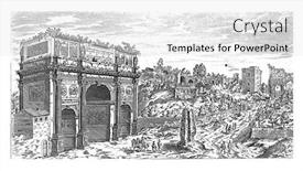  Presentation with engraving - Audience pleasing slide set consisting of arch-of-constantine-at-rome backdrop and a white colored foreground