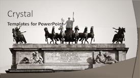  Presentation with peace - Theme having arch-of-peace-or-arco background and a light gray colored foreground