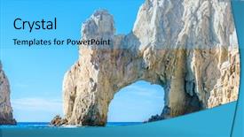  Presentation with mexico - Amazing PPT layouts having arch point el arco backdrop and a  colored foreground