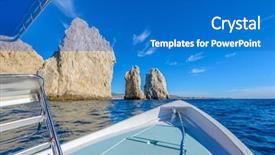  Presentation with mexico - PPT theme consisting of arch point el arco background and a teal colored foreground